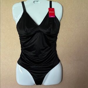 SPANX Black Shaping Thong Bodysuit